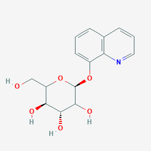 molecular formula C15H17NO6 B7840090 8-Hydroxyquinoline-|A-D-galactopyranoside 
