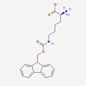 molecular formula C21H24N2O4 B7840109 (2S)-2-azaniumyl-6-(9H-fluoren-9-ylmethoxycarbonylamino)hexanoate 
