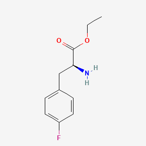 molecular formula C11H14FNO2 B7840116 Ethyl (2S)-2-amino-3-(4-fluorophenyl)propanoate CAS No. 39256-83-2