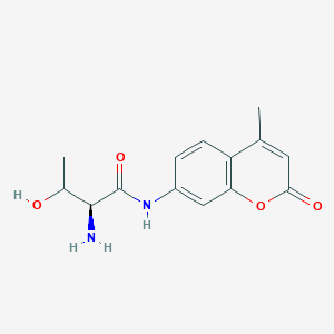 molecular formula C14H16N2O4 B7840138 (2S)-2-amino-3-hydroxy-N-(4-methyl-2-oxochromen-7-yl)butanamide 