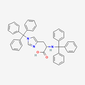 molecular formula C44H37N3O2 B7840243 Trt-His(Trt)-OH 