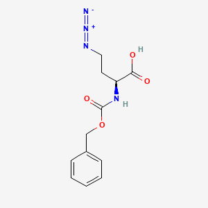 molecular formula C12H14N4O4 B7840303 Z-L-Aha-OH 