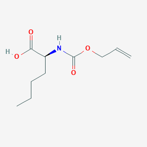 molecular formula C10H17NO4 B7840337 N-[(allyloxy)carbonyl]-L-norleucine 
