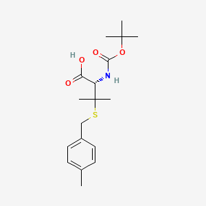 molecular formula C18H27NO4S B7840363 Boc-D-Pen(pMeBzl)-OHdcha 