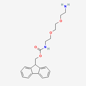 molecular formula C21H26N2O4 B7840406 9H-fluoren-9-ylmethyl N-[2-[2-(2-aminoethoxy)ethoxy]ethyl]carbamate 