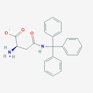 (2R)-2-azaniumyl-4-oxo-4-(tritylamino)butanoate