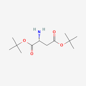 molecular formula C12H23NO4 B7840522 D-aspartic acid di-t-butyl ester 