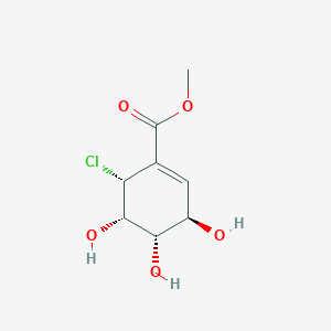 molecular formula C8H11ClO5 B7840550 methyl (3R,4S,5S,6R)-6-chloro-3,4,5-trihydroxycyclohexene-1-carboxylate 