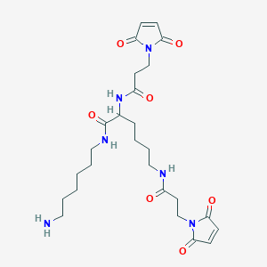 molecular formula C26H38N6O7 B7840608 Bis-Maleimide amine 