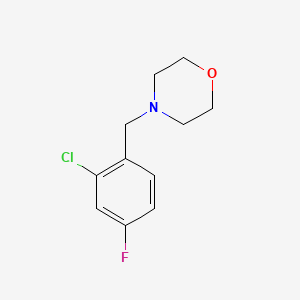 molecular formula C11H13ClFNO B7840647 4-(2-Chloro-4-fluorobenzyl)morpholine 