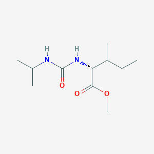 molecular formula C11H22N2O3 B7840680 methyl (2R)-3-methyl-2-(propan-2-ylcarbamoylamino)pentanoate 