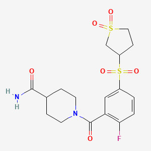 molecular formula C17H21FN2O6S2 B7840692 C17H21FN2O6S2 