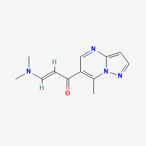 (E)-3-(dimethylamino)-1-(7-methylpyrazolo[1,5-a]pyrimidin-6-yl)prop-2-en-1-one