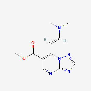 (E)-methyl 7-(2-(dimethylamino)vinyl)-[1,2,4]triazolo[1,5-a]pyrimidine-6-carboxylate