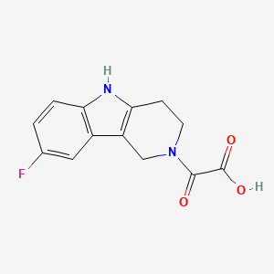 molecular formula C13H11FN2O3 B7840826 2-(8-fluoro-3,4-dihydro-1H-pyrido[4,3-b]indol-2(5H)-yl)-2-oxoacetic acid 