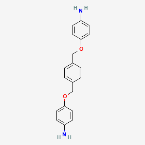 molecular formula C20H20N2O2 B7840841 4,4'-[Benzene-1,4-diylbis(methanediyloxy)]dianiline 