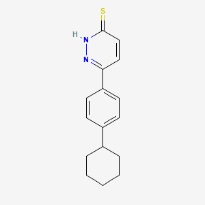 molecular formula C16H18N2S B7840852 6-(4-cyclohexylphenyl)pyridazine-3(2H)-thione 