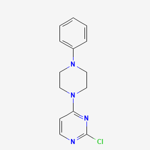 molecular formula C14H15ClN4 B7840858 2-Chloro-4-(4-phenylpiperazin-1-yl)pyrimidine 