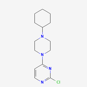 molecular formula C14H21ClN4 B7840872 2-Chloro-4-(4-cyclohexylpiperazin-1-yl)pyrimidine 