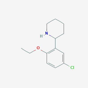 molecular formula C13H18ClNO B7840875 2-(5-Chloro-2-ethoxyphenyl)piperidine 