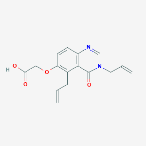 {[4-Oxo-3,5-di(prop-2-en-1-yl)-3,4-dihydroquinazolin-6-yl]oxy}acetic acid