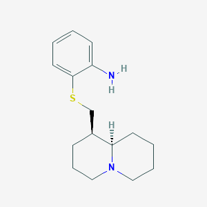 2-((((1R,9aR)-octahydro-1H-quinolizin-1-yl)methyl)thio)aniline