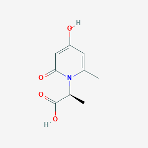 molecular formula C9H11NO4 B7841006 (S)-2-(4-hydroxy-6-methyl-2-oxopyridin-1(2H)-yl)propanoic acid 