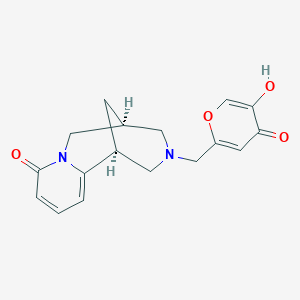 molecular formula C17H18N2O4 B7841024 (1R,5S)-3-((5-hydroxy-4-oxo-4H-pyran-2-yl)methyl)-3,4,5,6-tetrahydro-1H-1,5-methanopyrido[1,2-a][1,5]diazocin-8(2H)-one 