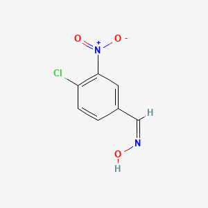 molecular formula C7H5ClN2O3 B7841028 (Z)-4-chloro-3-nitrobenzaldehyde oxime 