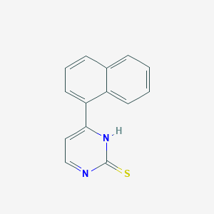 molecular formula C14H10N2S B7841032 4-(Naphthalen-1-yl)pyrimidine-2-thiol 