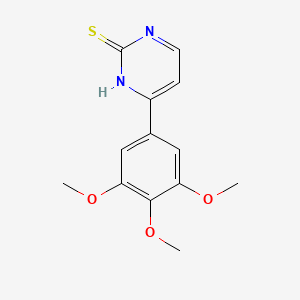 molecular formula C13H14N2O3S B7841039 4-(3,4,5-Trimethoxyphenyl)pyrimidine-2-thiol 