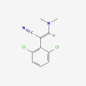 molecular formula C11H10Cl2N2 B7841043 (Z)-2-(2,6-dichlorophenyl)-3-(dimethylamino)acrylonitrile 