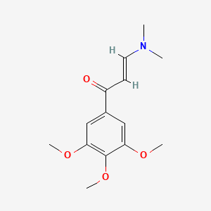 molecular formula C14H19NO4 B7841056 (2E)-3-(dimethylamino)-1-(3,4,5-trimethoxyphenyl)prop-2-en-1-one CAS No. 67382-36-9