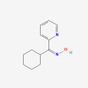 molecular formula C12H16N2O B7841114 (Z)-cyclohexyl(pyridin-2-yl)methanone oxime 