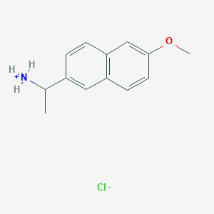 1-(6-Methoxynaphthalen-2-yl)ethylazanium;chloride