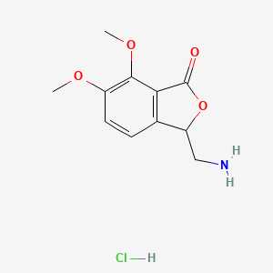 3-(Aminomethyl)-6,7-dimethoxyisobenzofuran-1(3H)-onehydrochloride