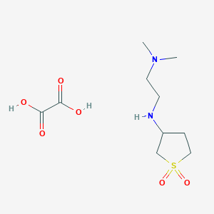 molecular formula C10H20N2O6S B7841319 3-((2-(Dimethylamino)ethyl)amino)tetrahydrothiophene 1,1-dioxide oxalate 