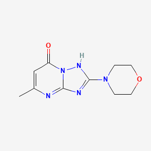 molecular formula C10H13N5O2 B7841396 2-Morpholino-5-methyl[1,2,4]triazolo[1,5-a]pyrimidin-7(4H)-one 