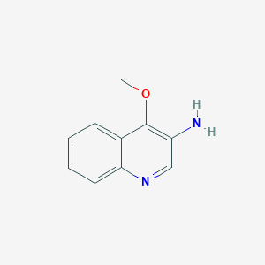 molecular formula C10H10N2O B7841427 4-甲氧基喹啉-3-胺 