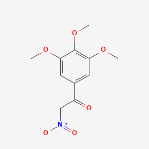 molecular formula C11H13NO6 B7841442 2-Nitro-1-(3,4,5-trimethoxyphenyl)ethanone 