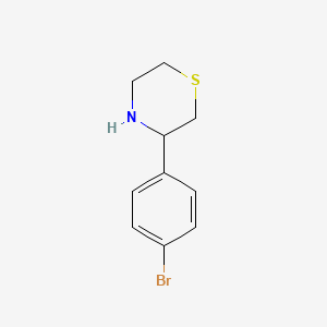molecular formula C10H12BrNS B7841480 3-(4-Bromophenyl)thiomorpholine 