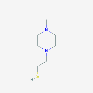 molecular formula C7H16N2S B7841493 2-(4-Methyl-N-piperazinyl)ethanethiol 