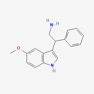 molecular formula C17H18N2O B7841494 2-(5-methoxy-1H-indol-3-yl)-2-phenylethanamine 