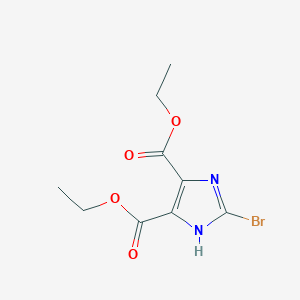 molecular formula C9H11BrN2O4 B7841501 Diethyl 2-bromo-1H-imidazole-4,5-dicarboxylate 