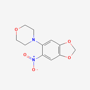 4-(6-Nitro-1,3-benzodioxol-5-yl)morpholine