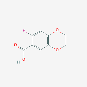molecular formula C9H7FO4 B7841528 7-Fluoro-2,3-dihydro-benzo[1,4]dioxine-6-carboxylic acid 