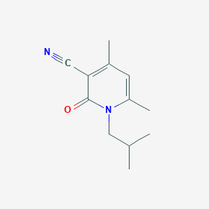 molecular formula C12H16N2O B7841567 1-Isobutyl-3-cyano-4,6-dimethylpyrid-2-one 