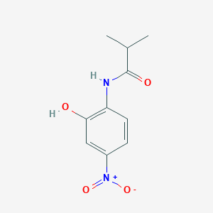 molecular formula C10H12N2O4 B7841689 N-(2-hydroxy-4-nitrophenyl)-2-methylpropanamide 