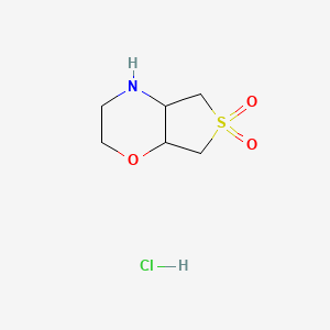hexahydro-2H-6lambda6-thieno[3,4-b]morpholine-6,6-dione hydrochloride