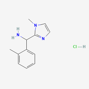 (1-methyl-1H-imidazol-2-yl)(2-methylphenyl)methanamine hydrochloride